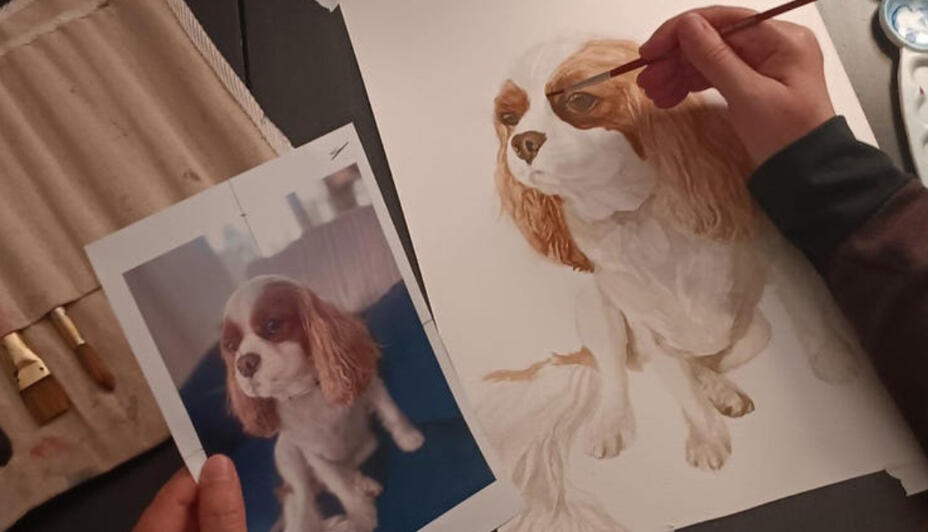Watercolor Pet Portrait